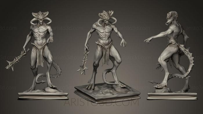 Figurines heroes, monsters and demons (STKM_0283) 3D model for CNC machine